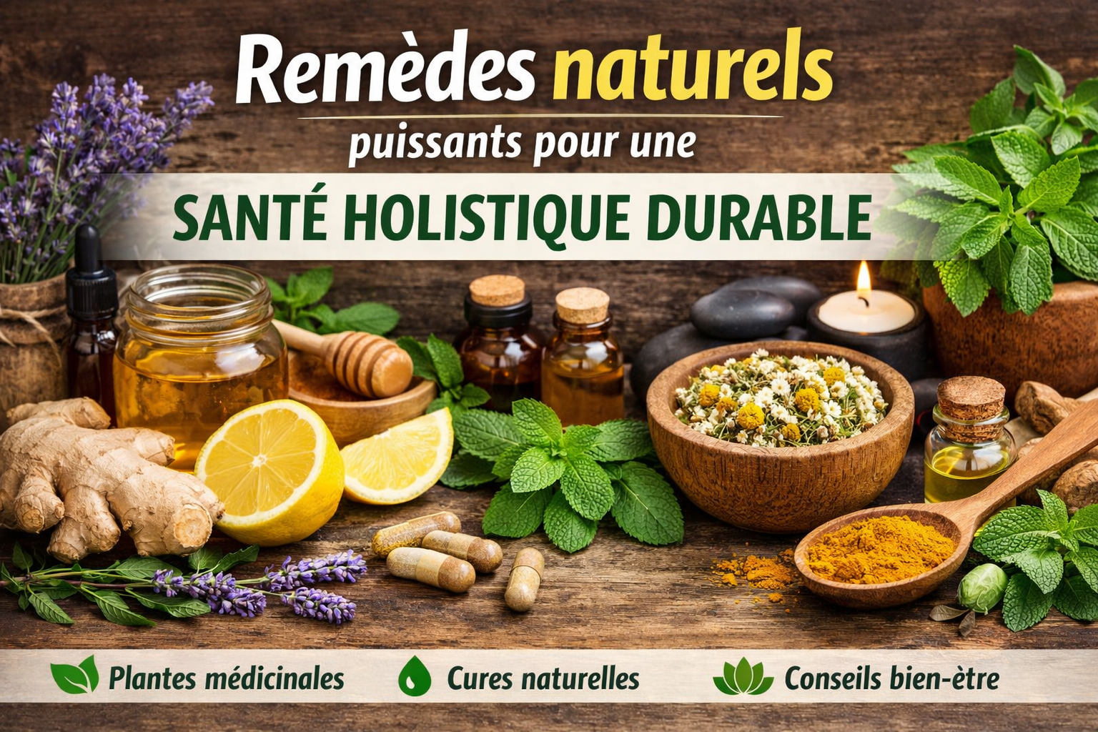 Remèdes naturels puissants pour une santé holistique durable